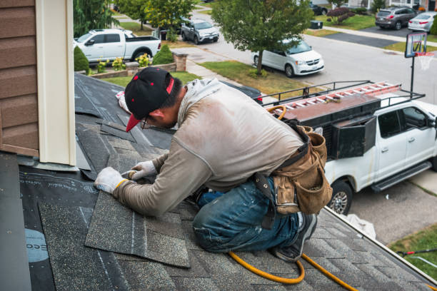 Professional Metal Roofing technician working in Pascoag, RI